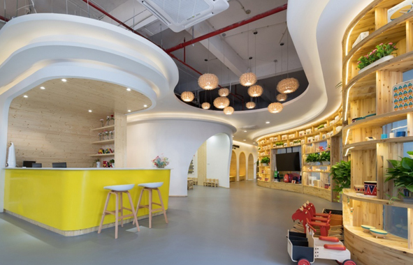 廣州展廳設(shè)計(jì)睿星貝貝早教店裝飾設(shè)計(jì)