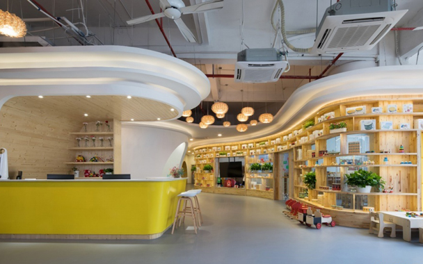 廣州展廳設(shè)計(jì)睿星貝貝早教店裝飾設(shè)計(jì)
