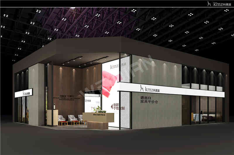 廣州展覽裝飾設(shè)計公司助力科美滋廣州國際家具展覽會Ciff展覽、展臺設(shè)計搭建