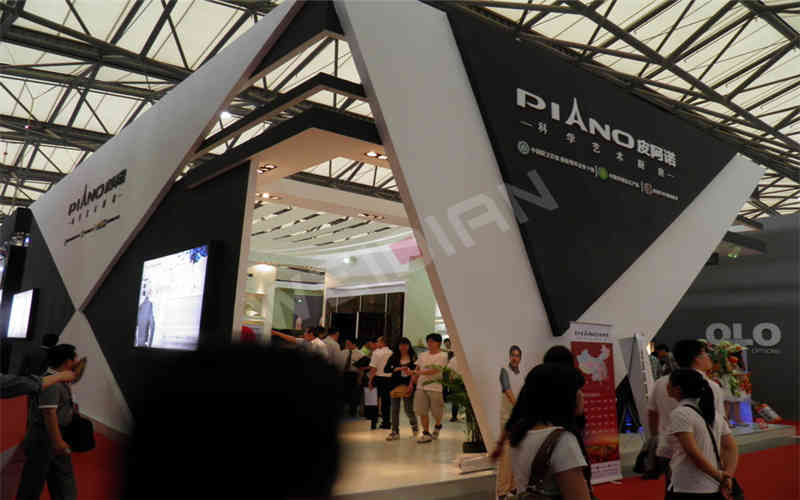 廣州展臺裝修公司設計皮阿諾上海國際綠色廚房衛(wèi)浴展覽會廣州展臺裝修設計