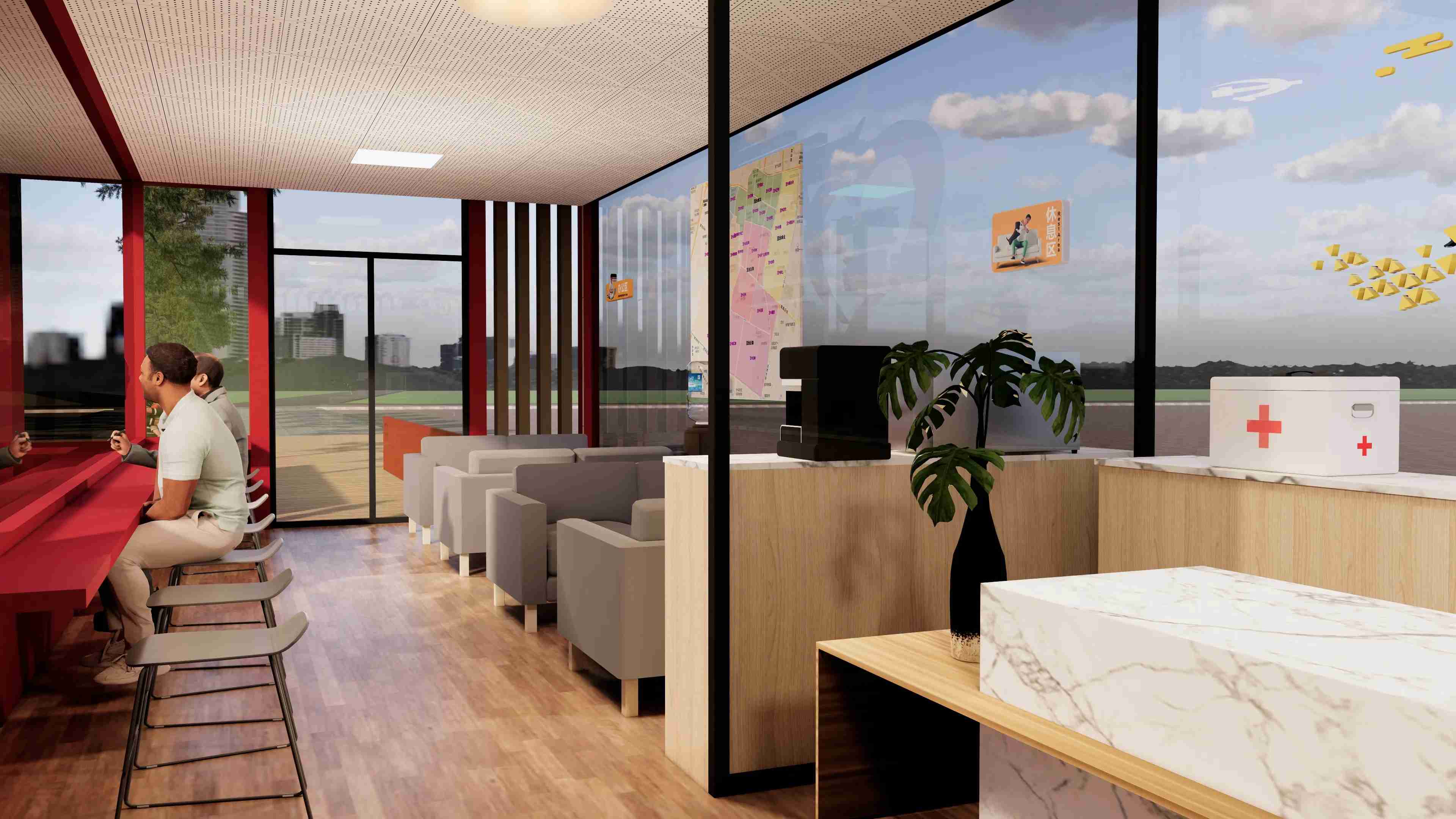 廣東佛山黨群服務驛站、廣東暖心驛站、廣東愛心驛站設計施工