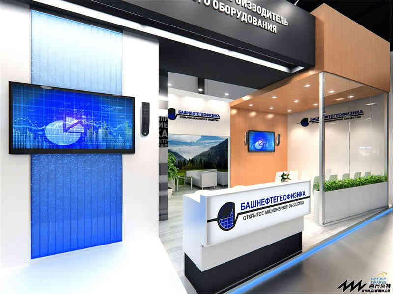 上海航天機電股份有限公司參展上海新國際博覽中心展覽設(shè)計展臺搭建4