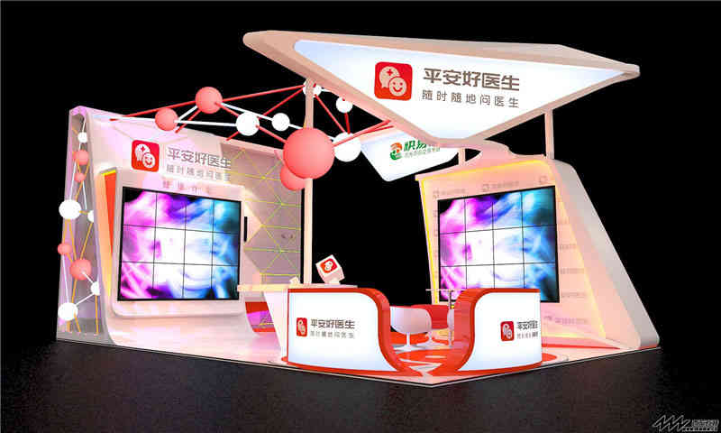 日本那智不二越機(jī)器人公司參展上海展覽公司上海展覽設(shè)計展臺搭建5